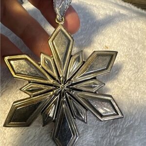 Gorham Silver Plated Snowflake Ornament